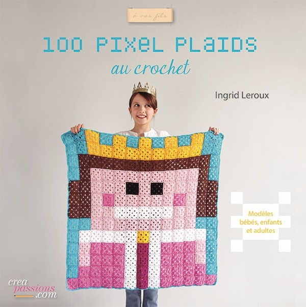 100 pixel plaids au crochet