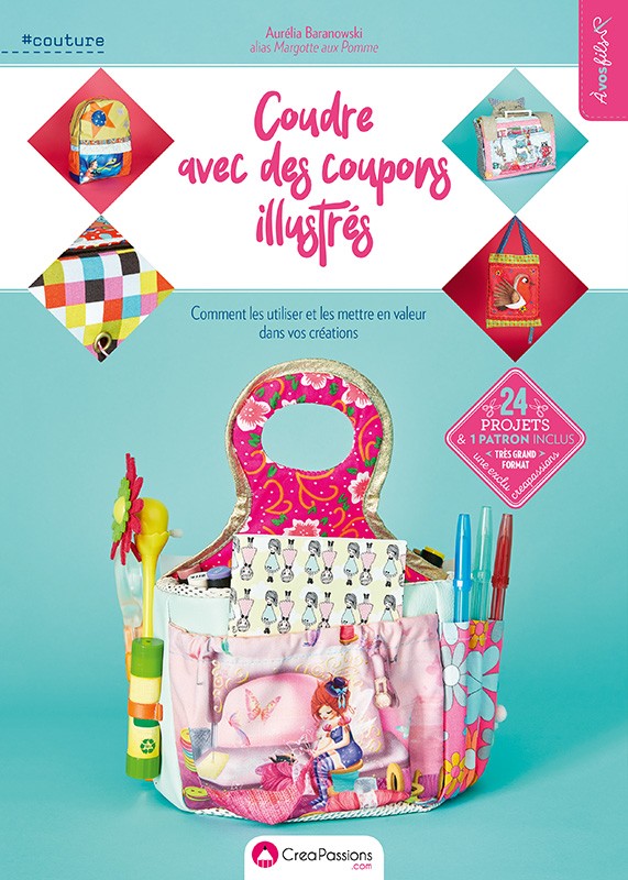 Coudre avec des coupons illustrés Creapassions