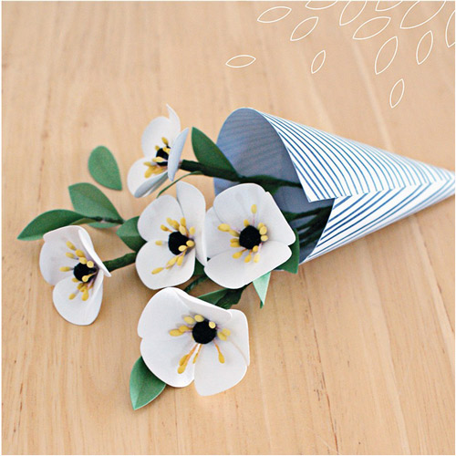 fleur papier