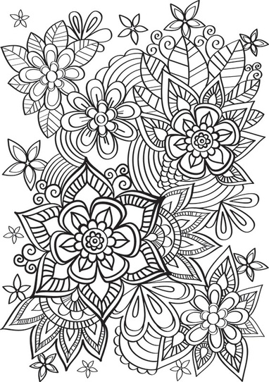 coloriage style graphique mandala