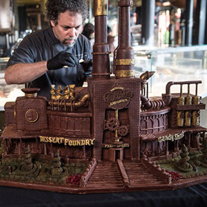 genius chocolate sculpture