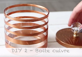 Boite en cuivre tutoriel DIY