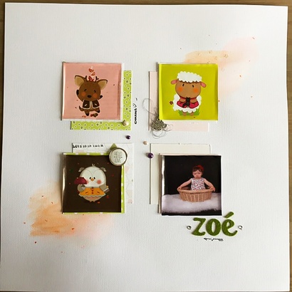 la page scrapbooking Zoé