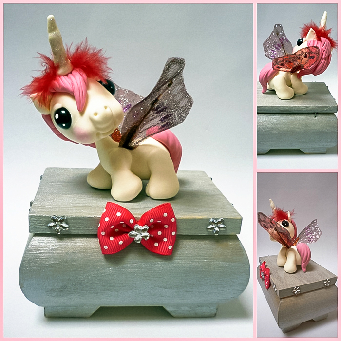 Petite licorne en porcelaine froide