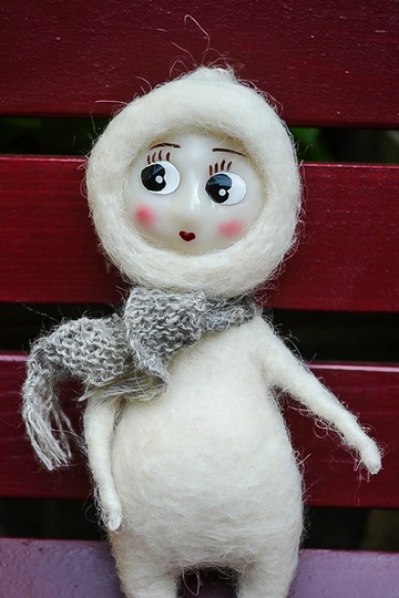 petit personnage en laine feutré