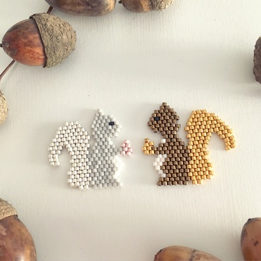 ecureuils perle pixel art