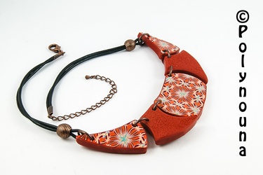 collier sautoir rouge 