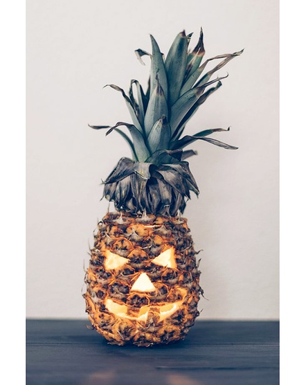 ananas-jack-o-lantern