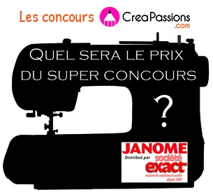 concours machine à coudre