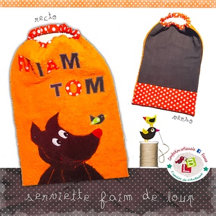 Serviette tom le loup