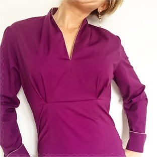 Chemise mauve 