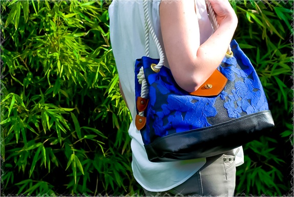 Sac à main de menthe poivrée