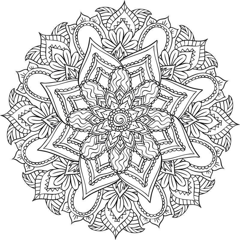 mandala coloriage