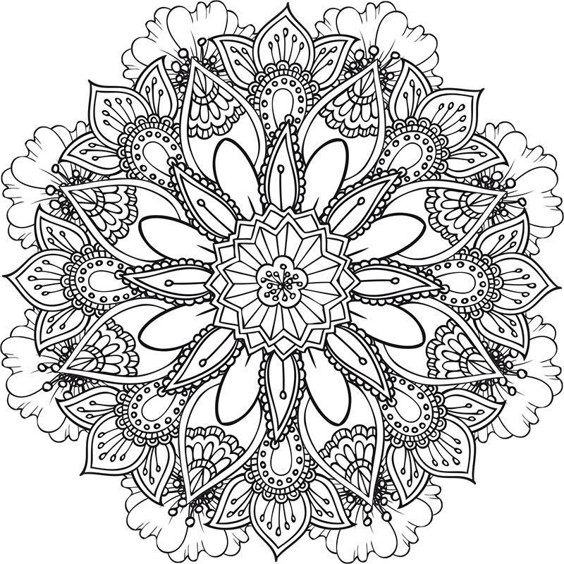 coloriage mandala