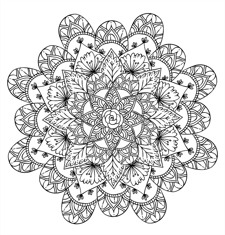 feuillage mandala