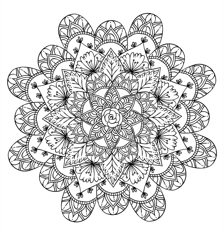 feuillage mandala