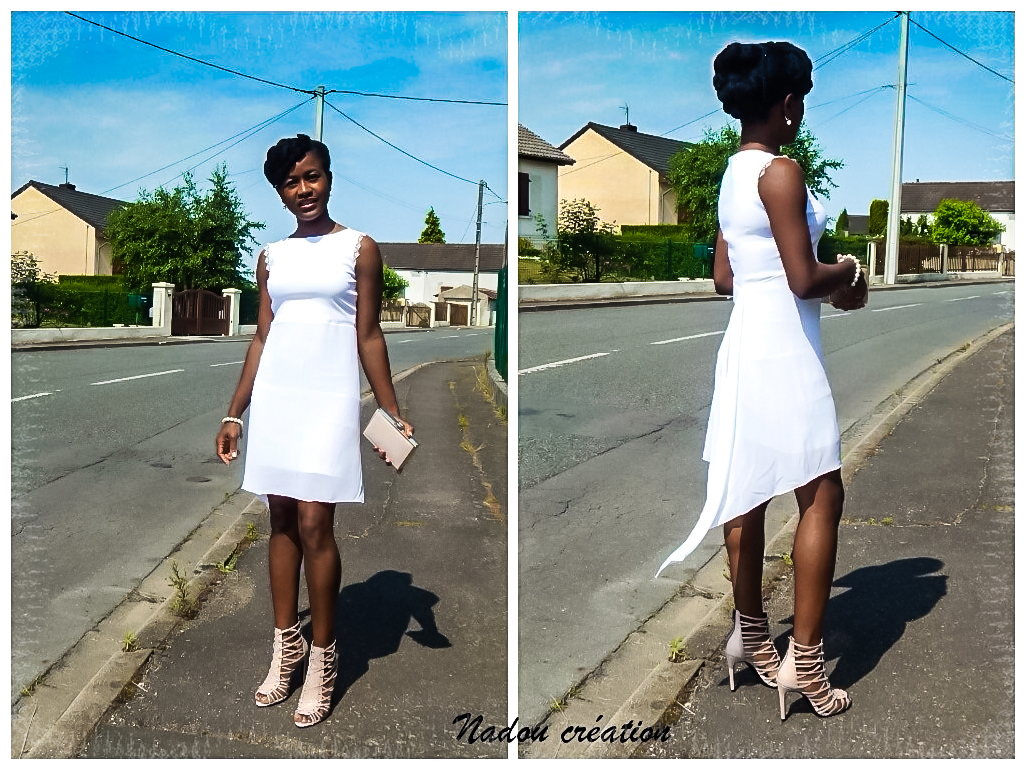 Robe courte blanche