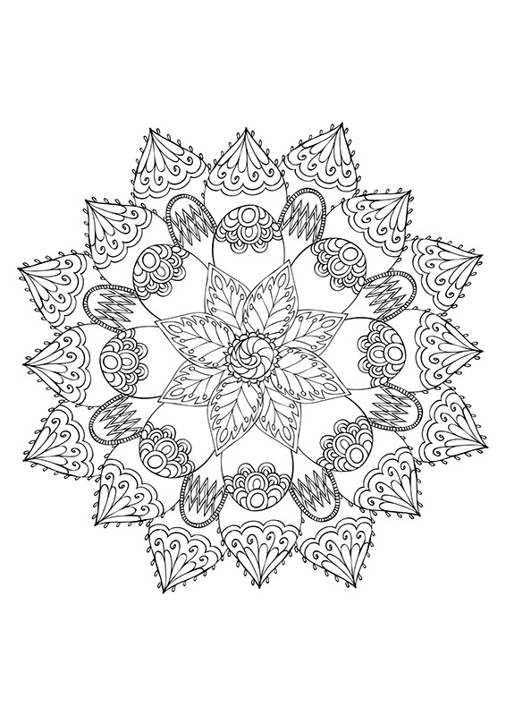 coloriage mandala