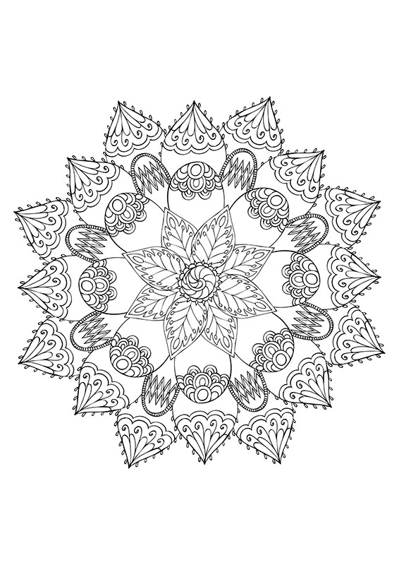 coloriage mandala