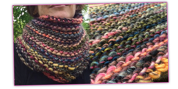 Snood rayures olbiques