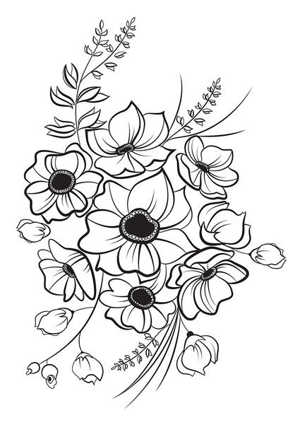 Bouquet de fleurs illustration