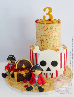 cake design île pirate