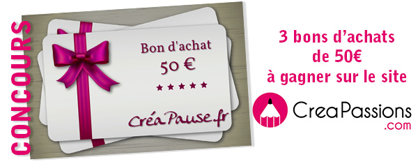 Bannière pour le concours creapassions.com