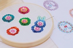 l'apprentissage de la broderie avec Lovelyoupi