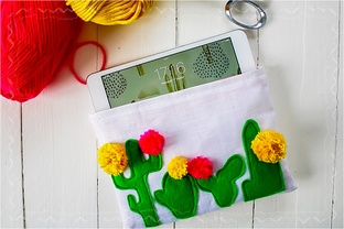 pochette cactus pour tablette