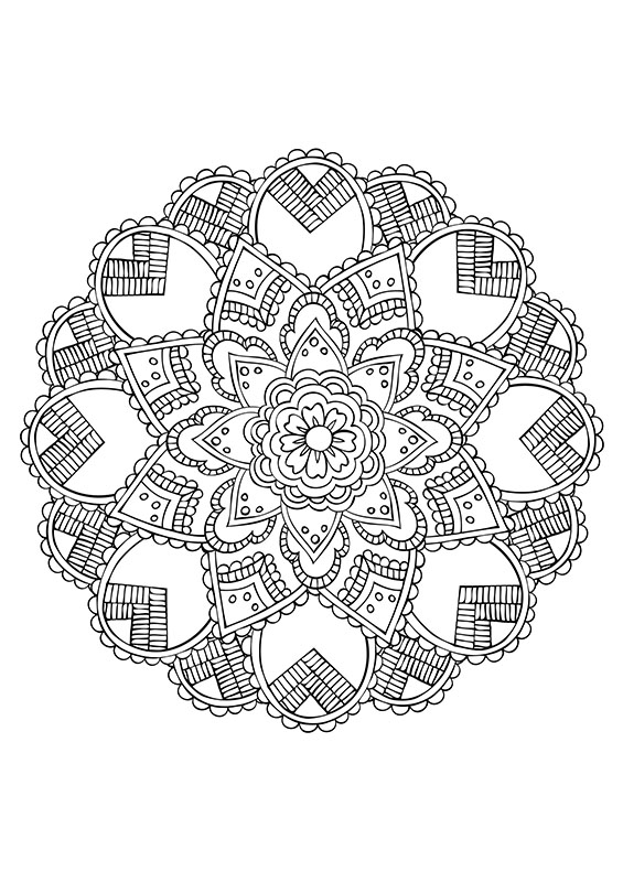 Mandala à colorier