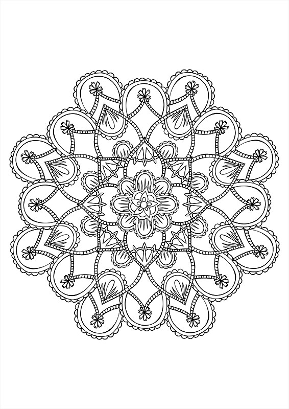 Mandala à colorier