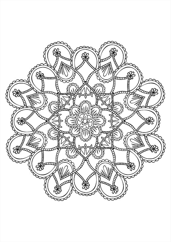 Mandala à colorier