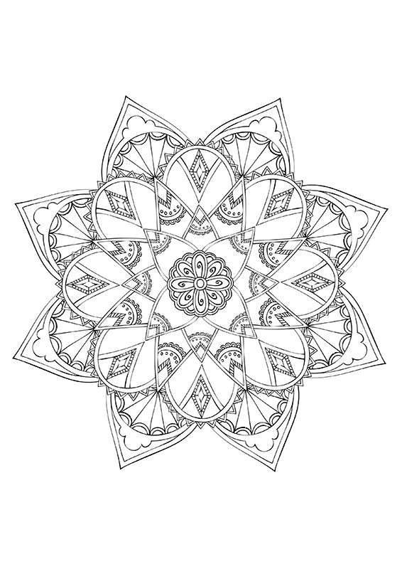 Mandala Créapassions à colorier