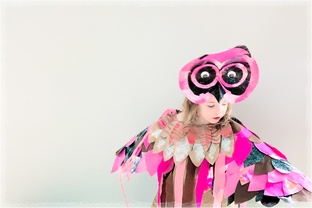 Costume hibou en papier