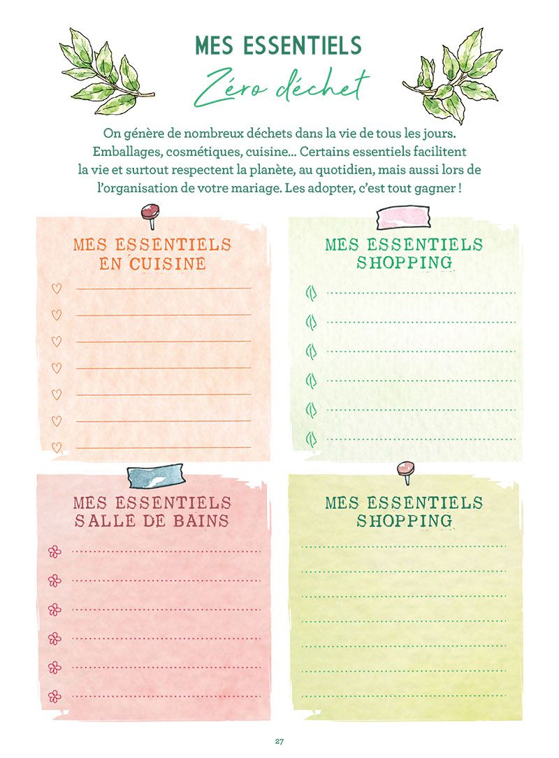 Le livre mariage eco-friendly