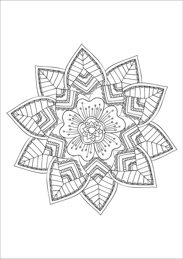 Mandala à colorier