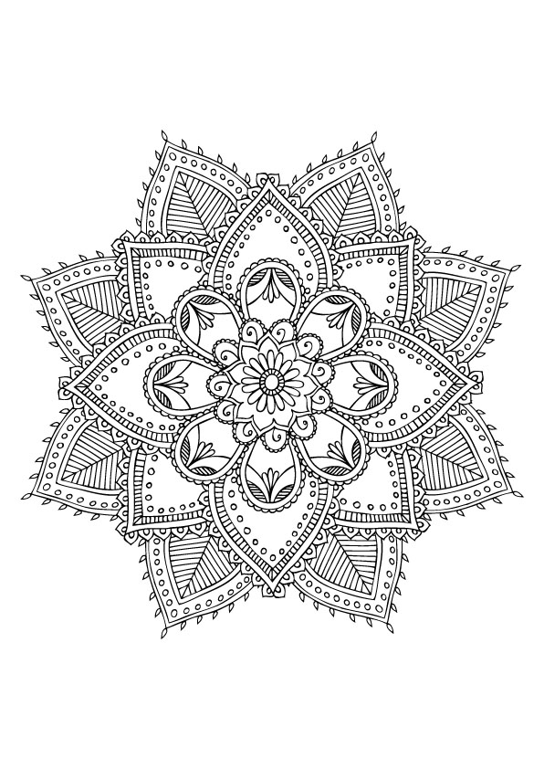 Mandala à colorier