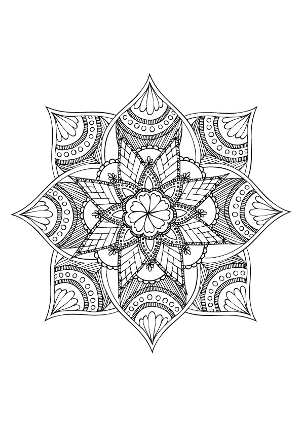 Mandala à colorier