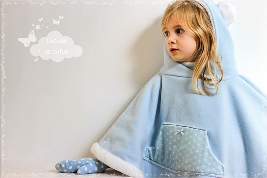 peignoir ourson bleu