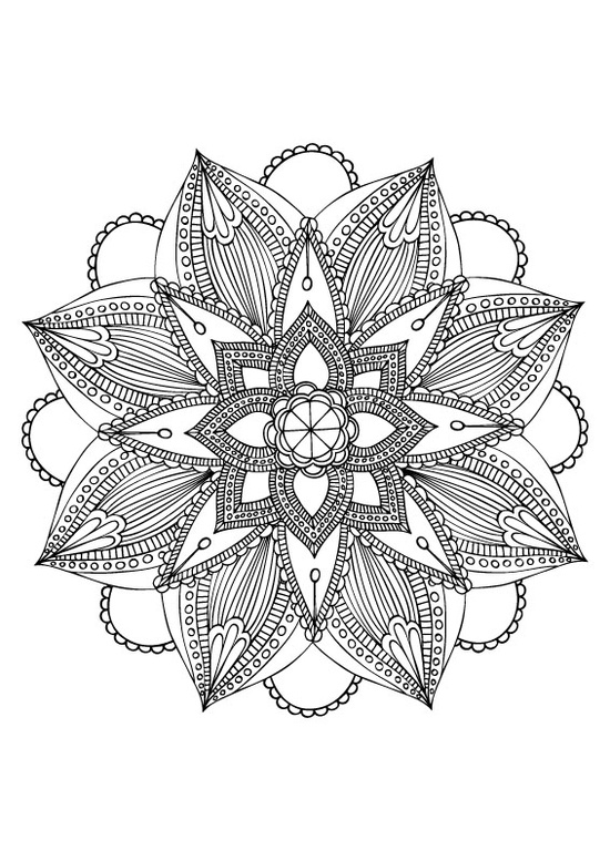 Mandala coloriage