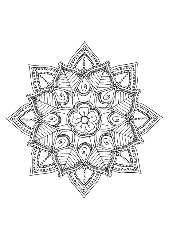 Mandala à colorier