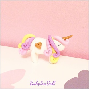 licorne en fimo