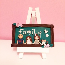 Fimo portrait de famille