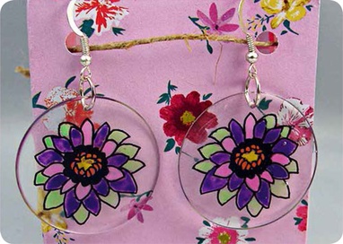 Tutoriel boucles d'oreilles fleuries