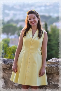 Robe vintage jaune