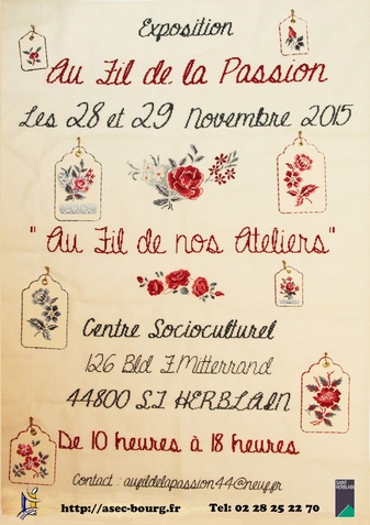 affichette en broderie