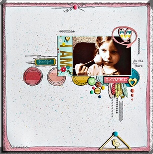 belle carte de scrapbooking