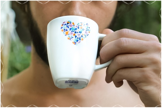 Tasse décorative en coeur