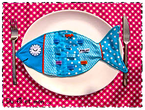 poisson réalisé en couture