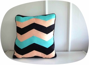 Tutoriel coussin à chevrons